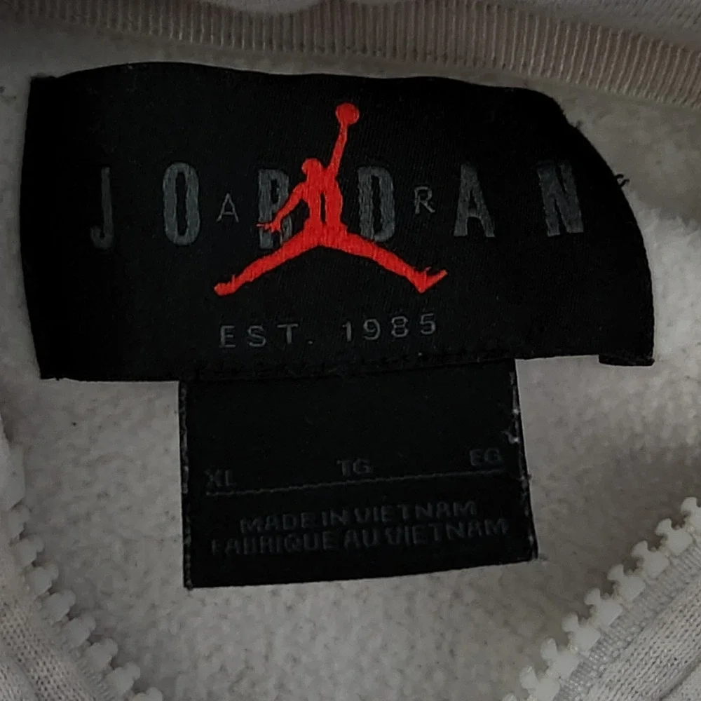 Jordan Paris Saint-Germain Fleece Hoodie Mens XL Gray Full‎ Zip DB6481-051